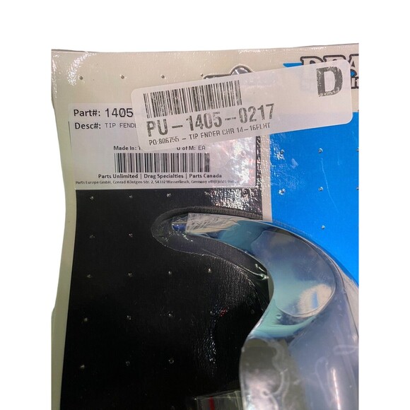 Drag Specialties Front Fender Tip - Chrome - 1405-0217 - Picture 3 of 5